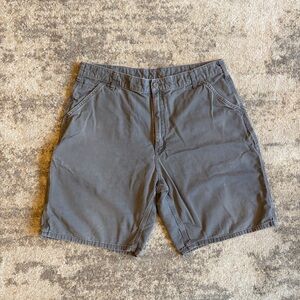 Carhartt Lightweight Twill Gray Workwear Cargo Shorts